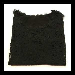 Sleeveless Lace Front Top
